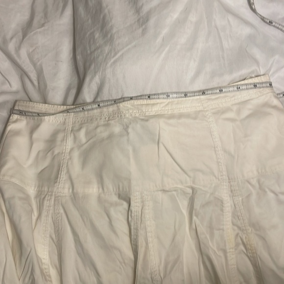 Jones New York Collection - white, A-line, cotton midi skirt. - Picture 6 of 7